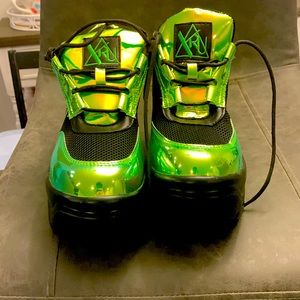YRU Mattixxx Green Platform Sneakers
